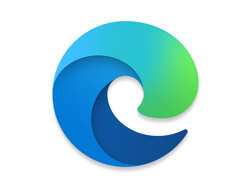 Microsoft Edge Logo - Blaugrünes Icon des Microsoft Edge Webbrowsers